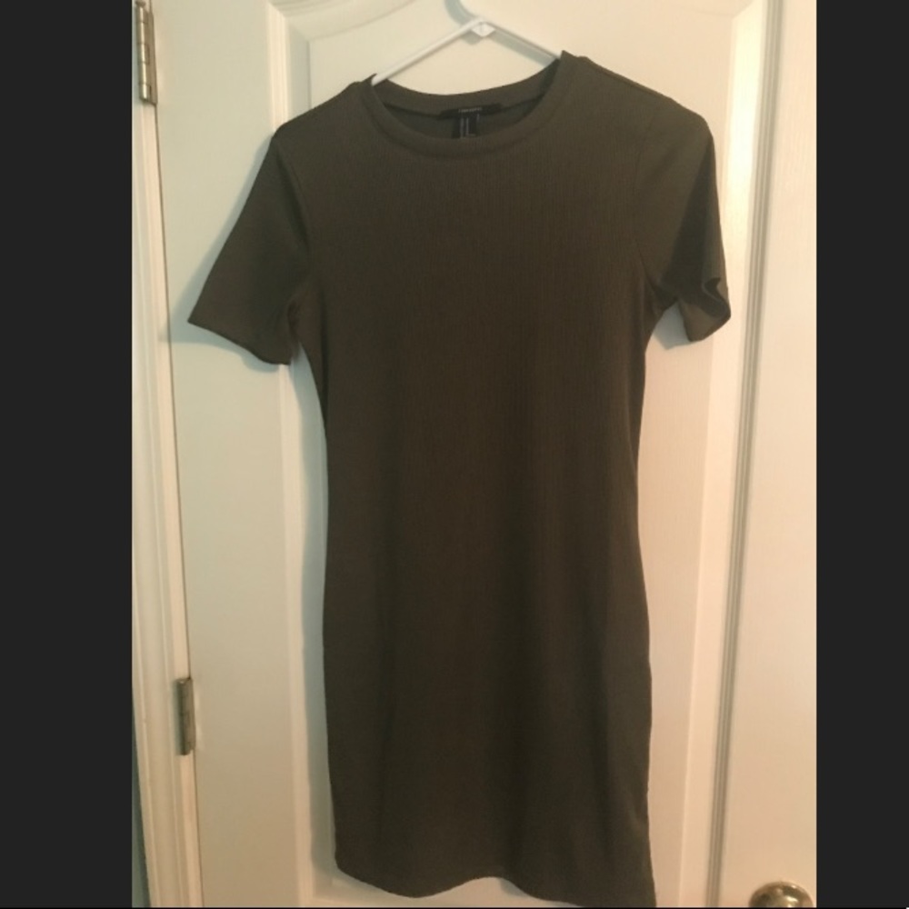 Casual Olive Green Dress